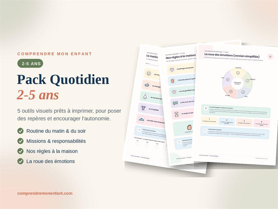 Pack Quotidien 2-5 ans