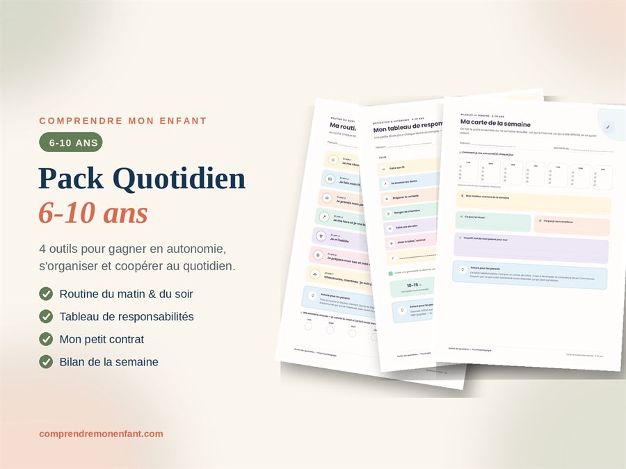Routine du matin sans crise