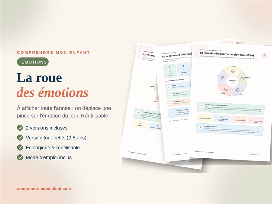 Roue des émotions réutilisable